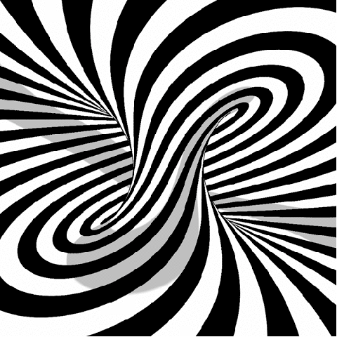Black and White Spiral Logo - Whirlpool circles trippy GIF on GIFER - by Ragepick