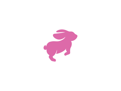 Running Rabbit Logo - Running Bunny
