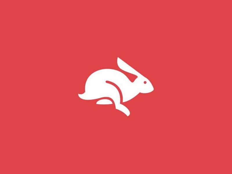Running Rabbit Logo - 25+ Creative Rabbit Logo Design Examples for Your Inspiration | CGfrog