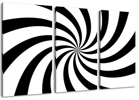 Black and White Spiral Logo - Spiral Black / White Size: 120x80 Total Three Piece, Covered