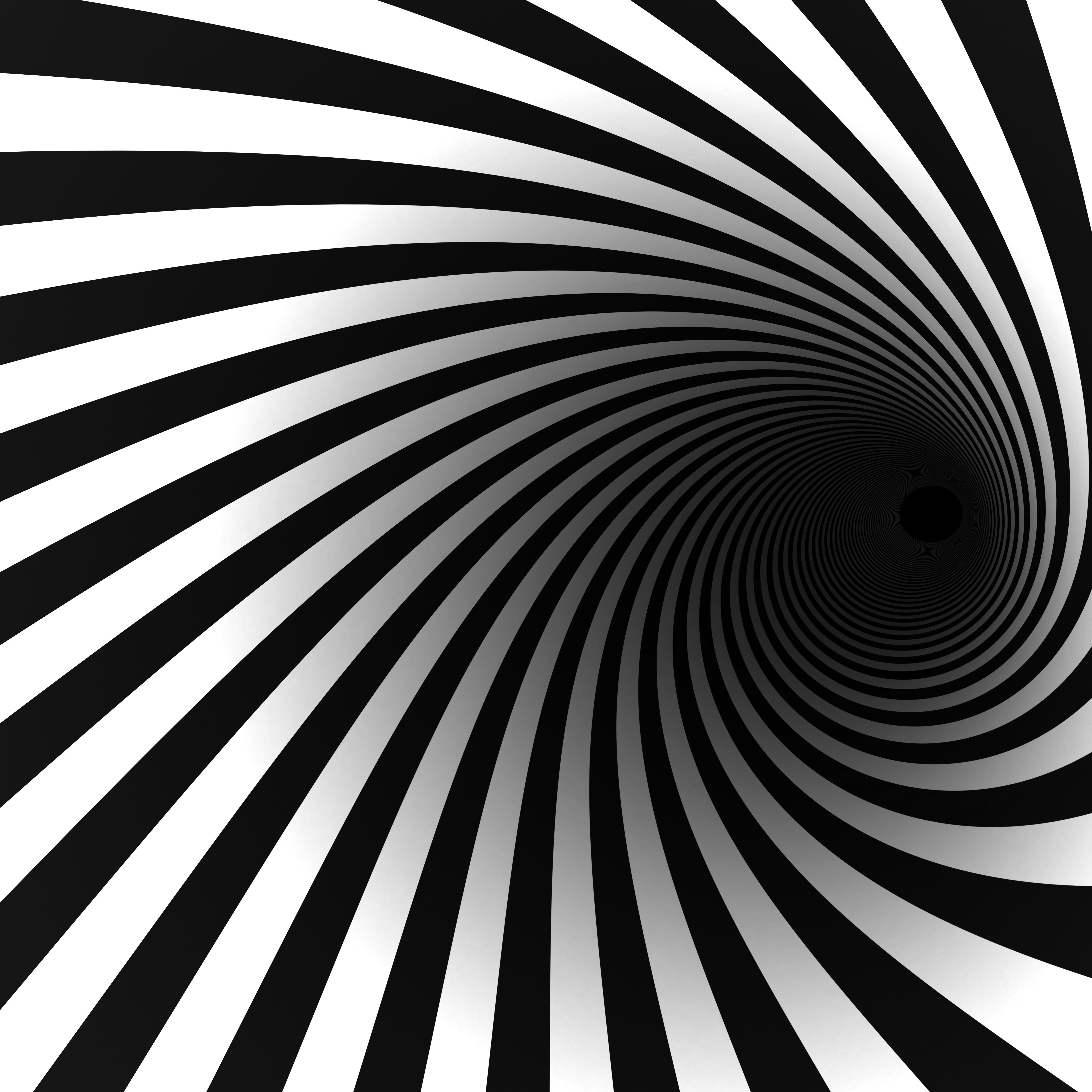 Black and White Spiral Logo - Black and White Spiral - Designer Splashback - Cameo Glass