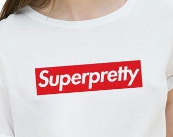 Super Supreme Logo - Super Gal Supreme Logo Parody Shirt Supreme Parody Shirt | Etsy