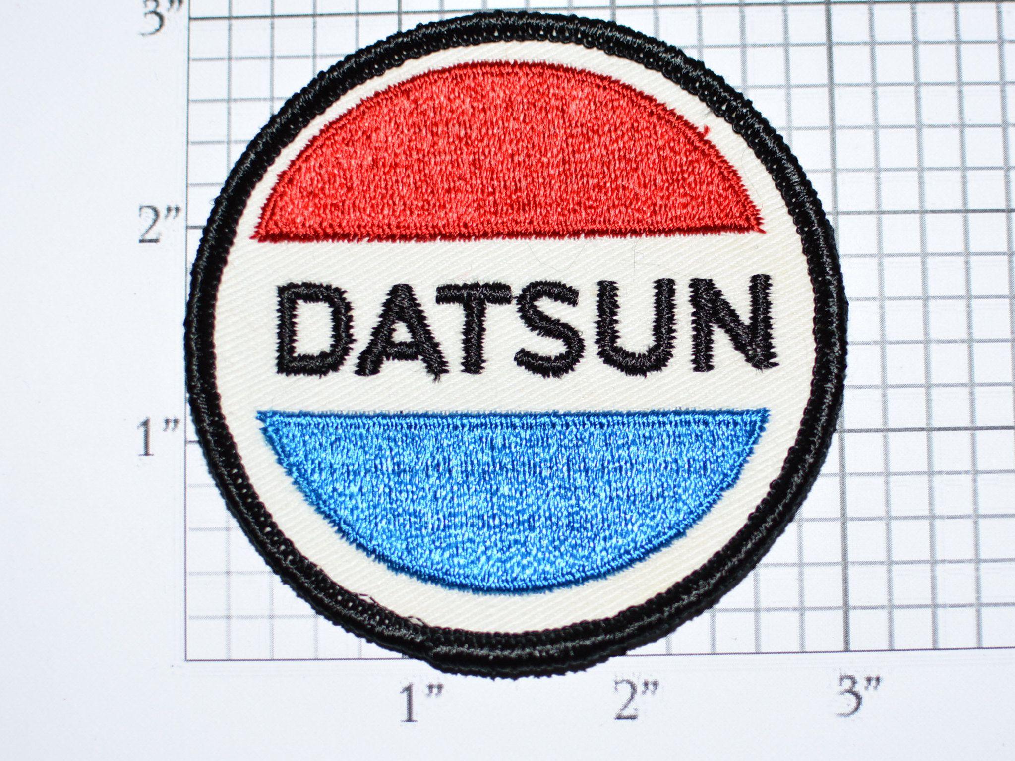 Vintage Datsun Logo - DATSUN (Nissan) 3 Circular Sew-On Licensed Vintage Patch ...