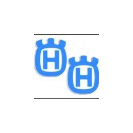 H Logo - H-logo set, blue - Vintage Service MX Parts
