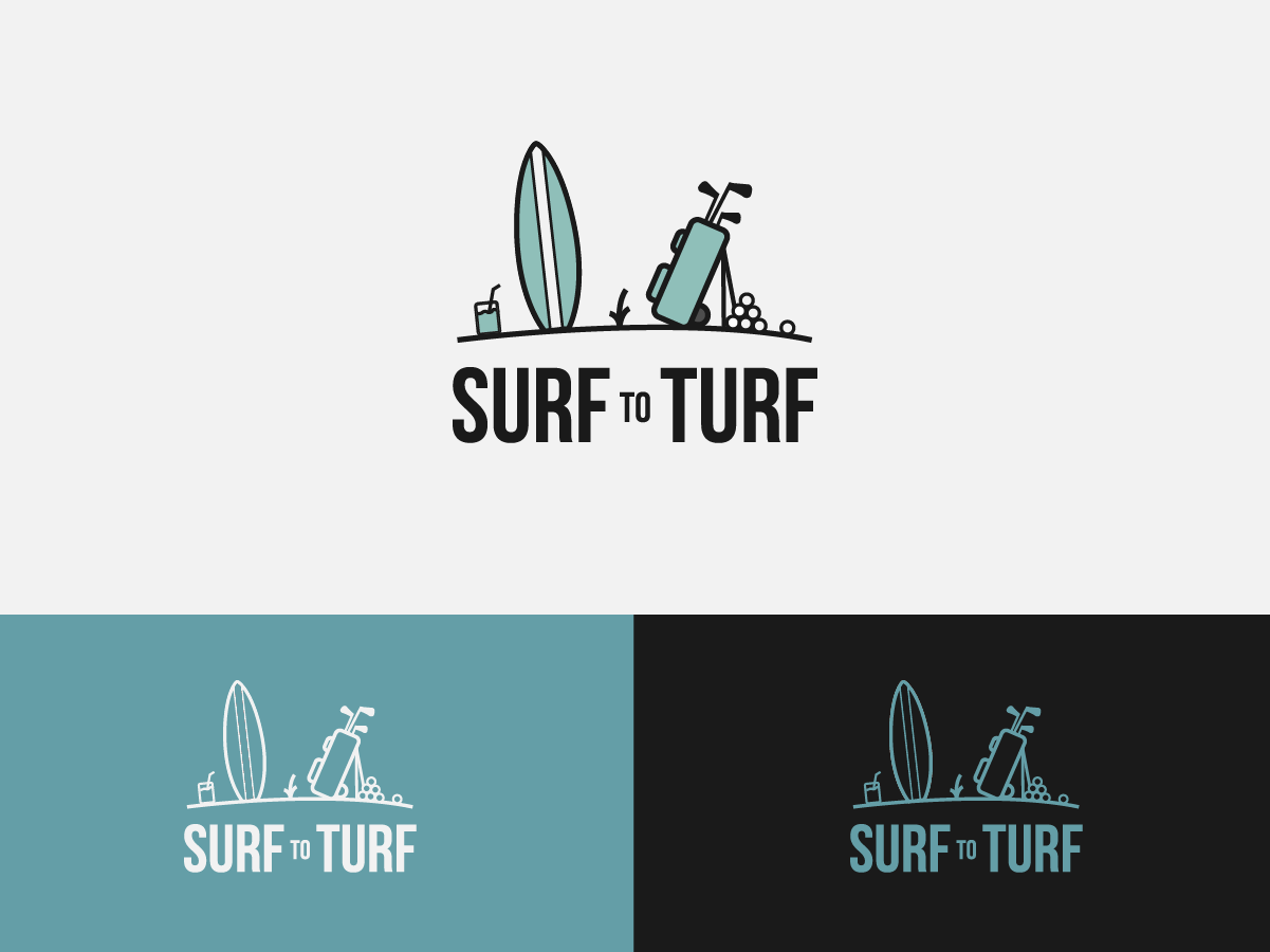 Turf Logo - Bold, Playful, Clothing Logo Design for SURF TO TURF by Jack ...