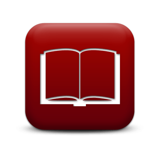 Red Open Book Logo - Open Book Icon & Vector Icon and PNG Background