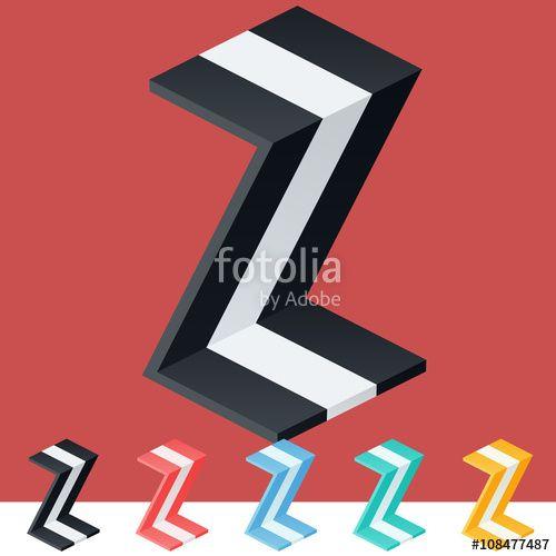 Stripped Y Logo - 3D trendy and stylish graphic vector stripped alphabet. Optional