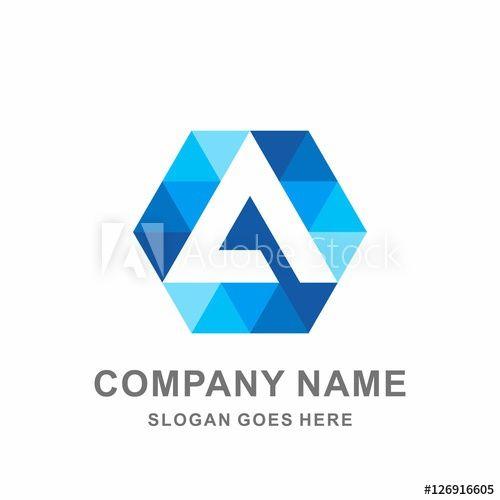 Hexagon Triangles Logo - Geometric Triangle Hexagon Pattern Decoration Interior Architecture