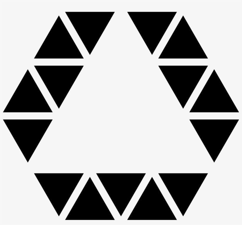 Hexagon Triangles Logo - Triangle Inside Hexagon Shape Outline Of Small Triangles - Logo De ...