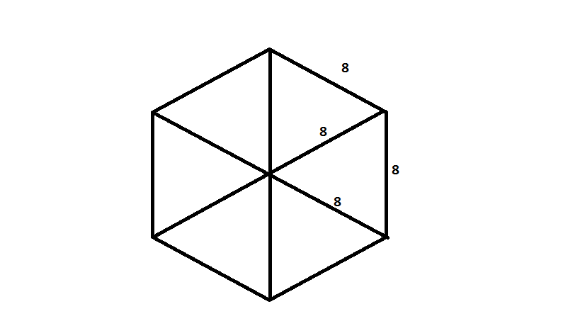 Hexagon Triangles Logo - How to find the area of a hexagon