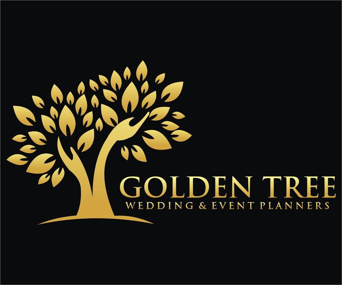 Looks Like a Golden Tree Logo - Elegant, Serious, Events Logo Design for Golden Tree - Wedding ...