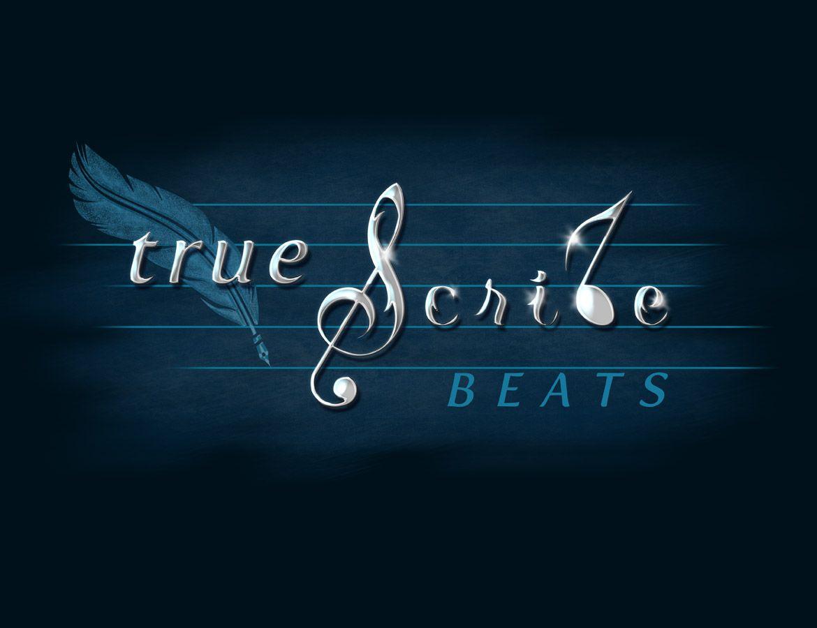Blue Beats Logo - TrueScribe Beats Logo | Griffin Graffix - Graphic & Web Design
