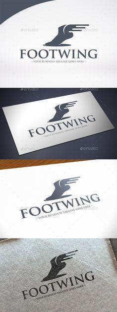 Foot with Wings Company Logo - 1359 Best Wings Logo Template images | Logo templates, Wings logo ...