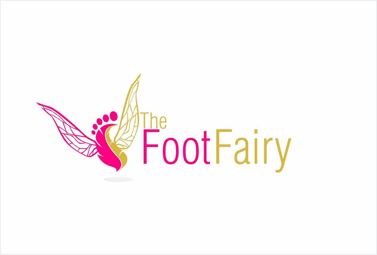 Foot with Wings Company Logo - Feminine, Elegant, It Company Logo Design for The Foot Fairy