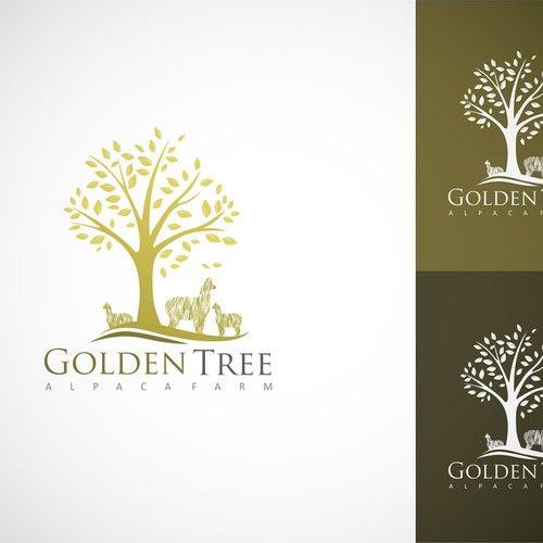 Looks Like a Golden Tree Logo - New logo wanted for Golden Tree Alpaca Farm | Logo design contest