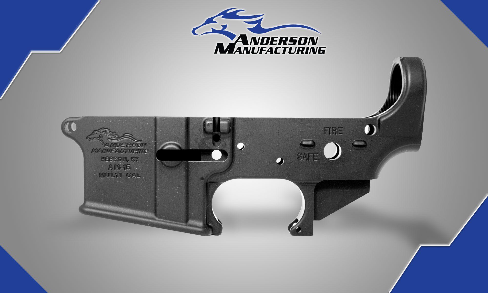 Stripped Y Logo - AM-15 Stripped Lower Receiver - Anderson Manufacturing