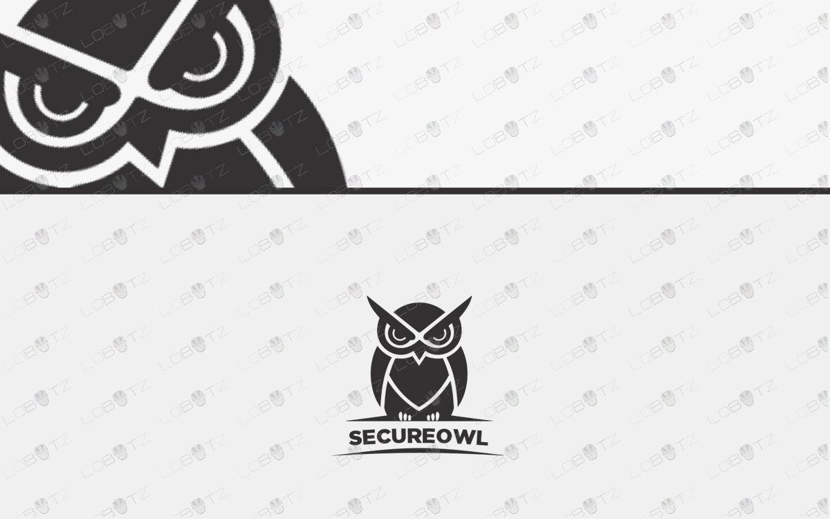 Owl Logo - Creative & Modern Strong Owl Logo For Sale - Lobotz