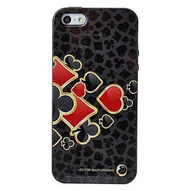 Black Red Diamond Logo - GDW Black Red Diamond Poker Texture Pattern TPU Soft Case For IPhone