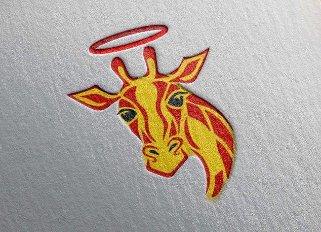 Giraffe Face Logo - Entry by PrianPrianka for Giraffe Face with Halo READ