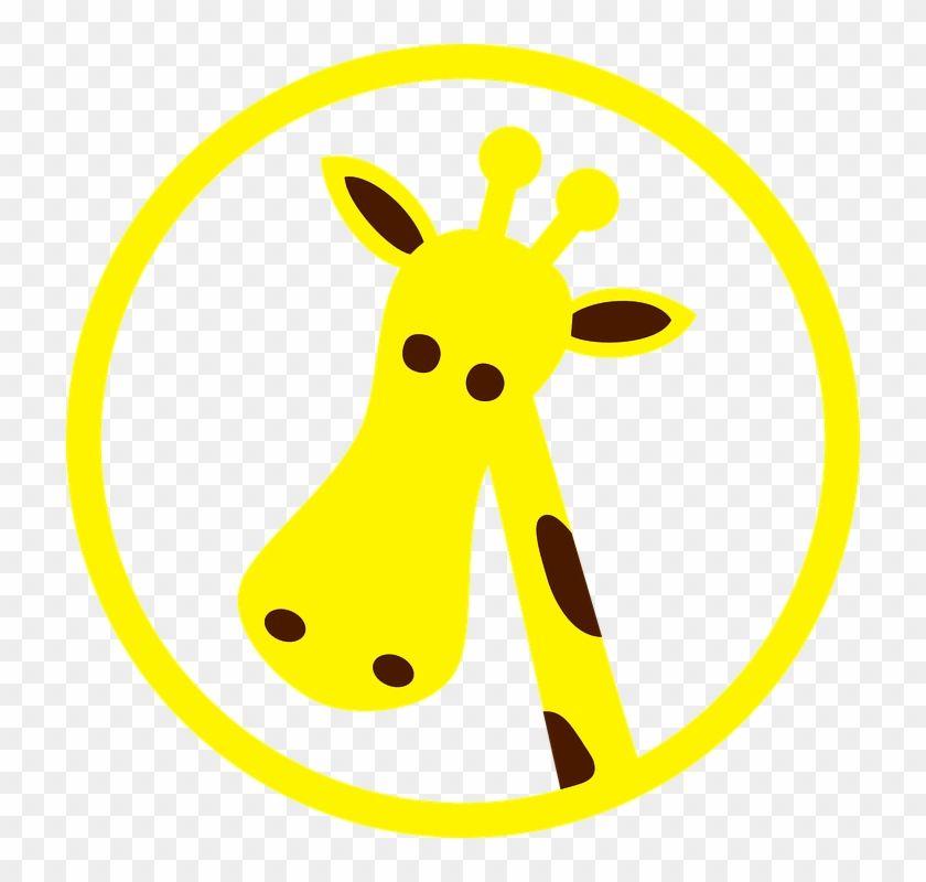 Giraffe Face Logo - Cartoon Giraffe Face Logo Transparent PNG Clipart