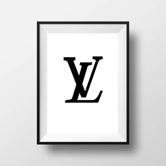 Louis Vuton Logo - 30%OFF Louis Vuitton Logo Poster Print Louis Vuitton Wall | Etsy