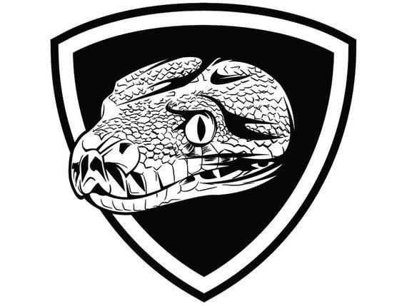 Python Snake Logo - Python Snake 2 Head Reptile Wildlife Wild Animal Zoo Mascot | Etsy