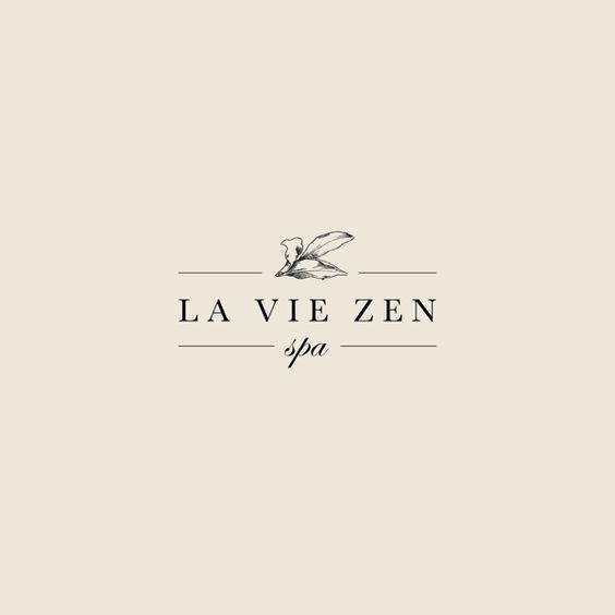 Zen Spa Logo - La Vie Zen Spa Logo Design
