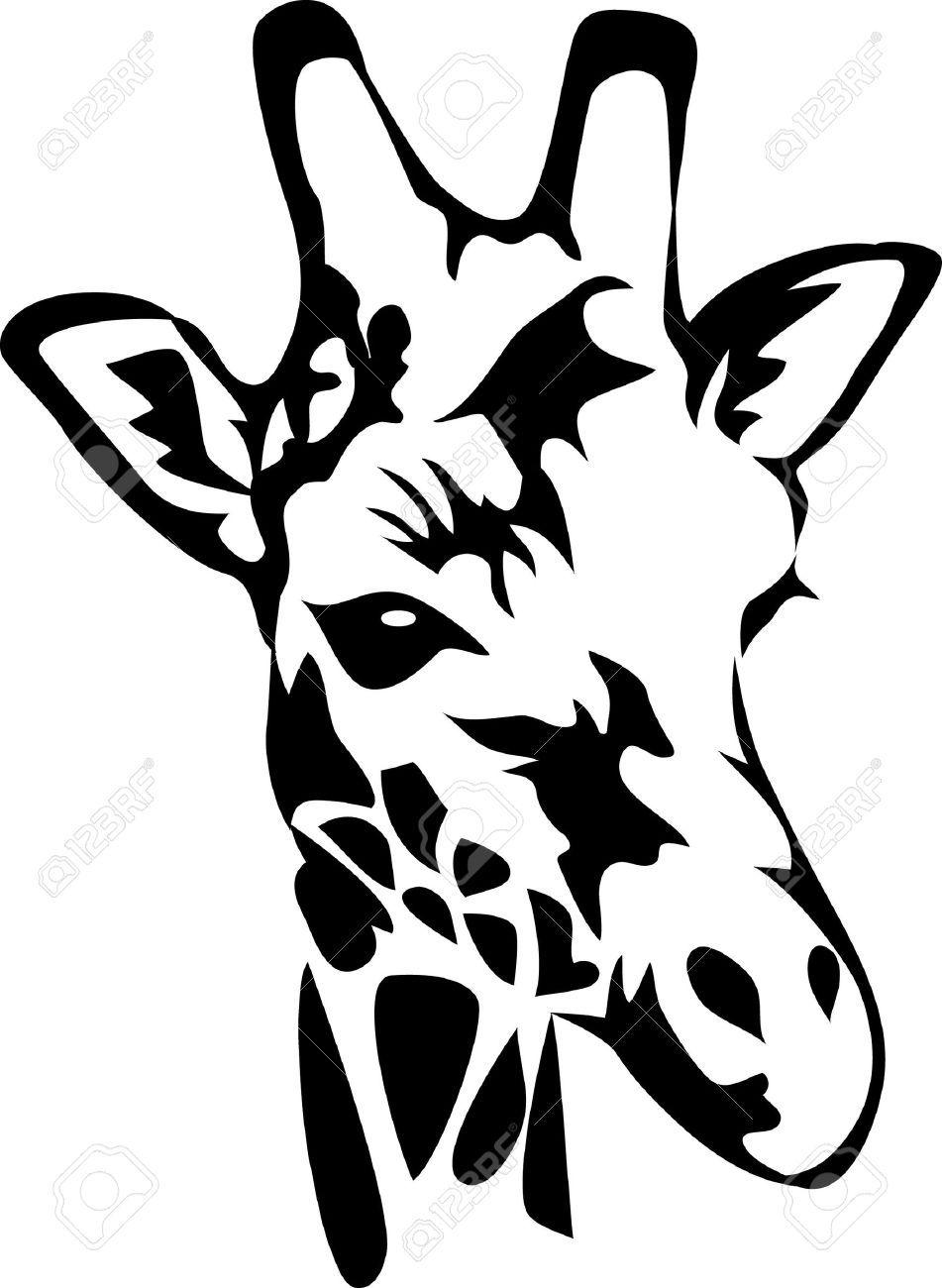 Giraffe Face Logo - Giraffe Face Drawing.com. Free for personal use