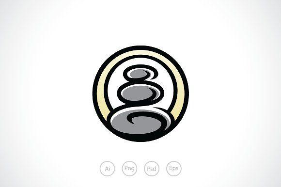 Creative Zen Logo - My Zen Spa Stone Logo Template ~ Logo Templates ~ Creative Market
