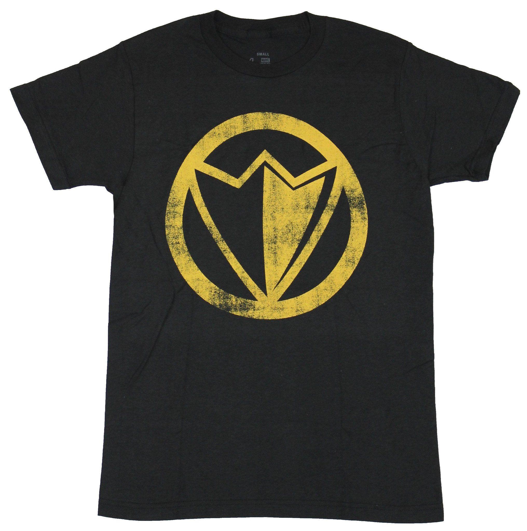 Falcon Marvel Logo - Mad Engine - Falcon (Marvel Comics) Mens T-Shirt - Distressed Logo ...