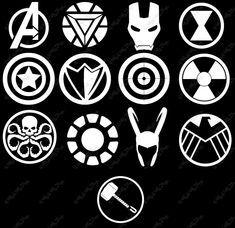 Falcon Marvel Logo - Avengers Buttons - Iron man, Captain America, Thor, Hulk, Captain ...