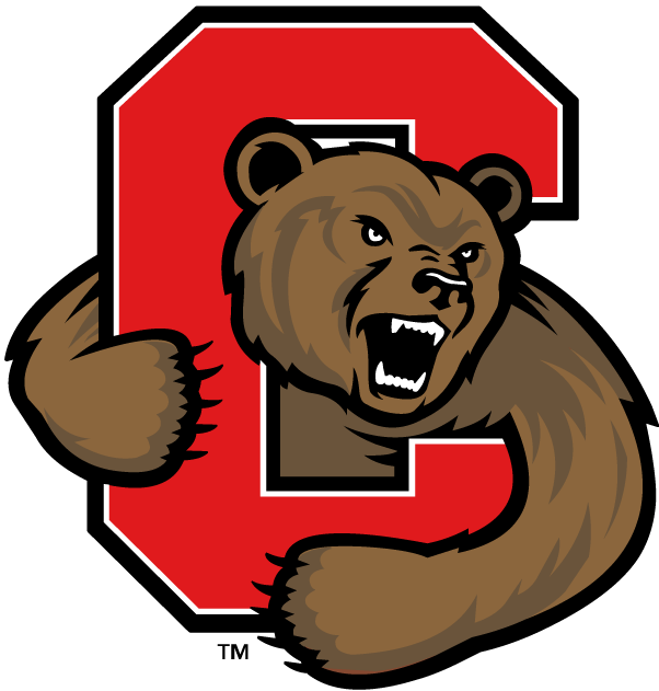 Cornell Sports Logo - Cornell Big Red Alternate Logo (1998) - A bear clawing out of a red ...