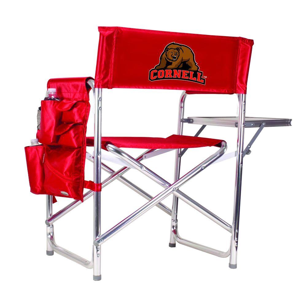 Cornell Sports Logo - Picnic Time Cornell University Red Sports Chair with Digital Logo ...