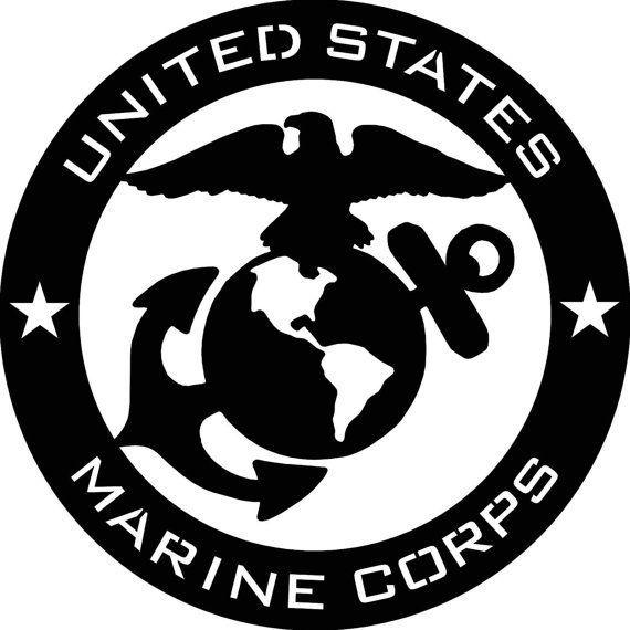 Marine Logo - US Marine Corps USMC Abstract Metal Wall