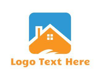 Orange Roof Logo - Roof Logo Maker | BrandCrowd
