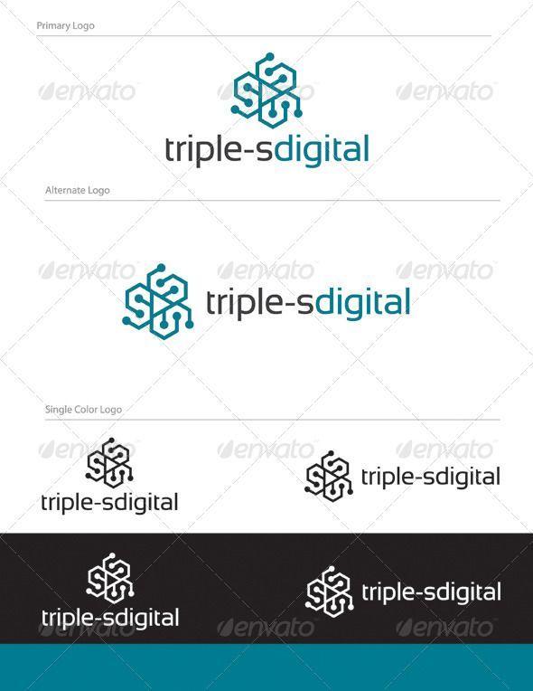 Triple Letter Logo - Pin by LogoLoad on Letter Logos | Pinterest | Logo design, Logo ...