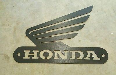 Honda Goldwing Logo - HONDA GOLDWING LOGO emblem wings metal wall art plasma cut decor