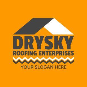 Orange Roof Logo - Placeit - Roofing Logo Maker for a Roof Expert