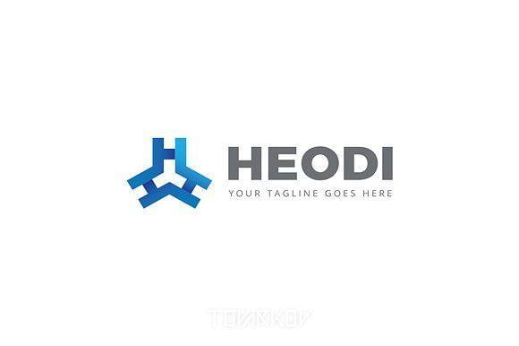 Triple Letter Logo - Heodi Letter H Logo Template Templates *Heodi is a vector logo ...