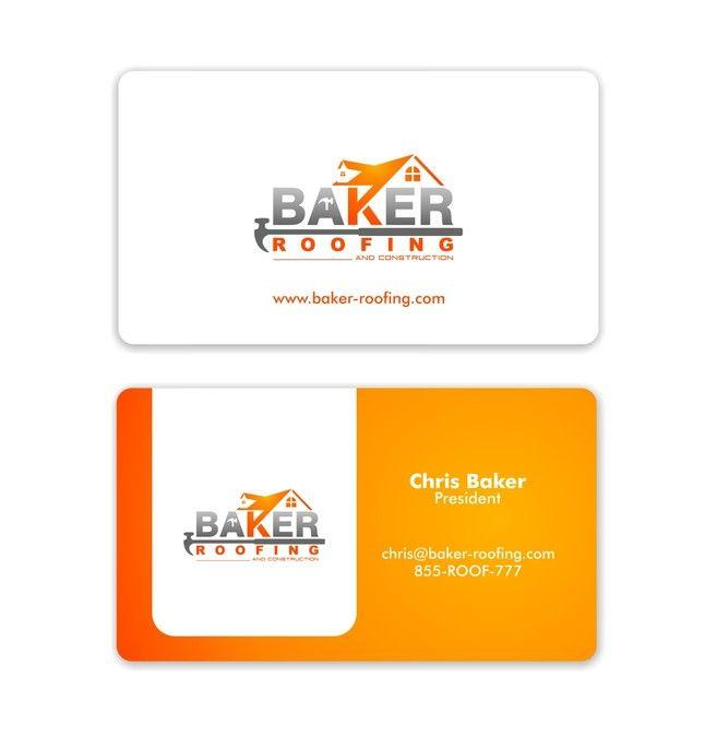 Orange Roof Logo - New logo and business card wanted for Baker ROOFING and Construction ...