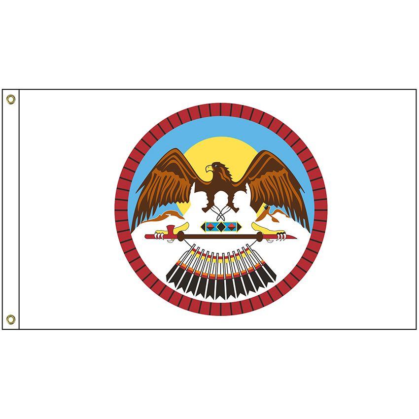 Uintah Utes Logo - NAT-4×6-UOU 4′ x 6′ Uintah & Ouray Ute Flag With Heading And ...