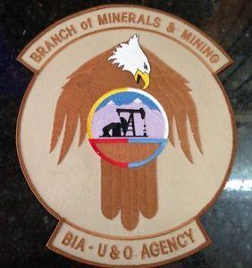 Uintah Utes Logo - Minerals Mining BIA U&O Large Patch Uintah & Ouray Agency Ute Tribe ...
