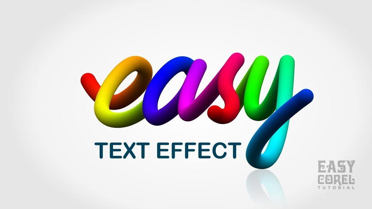 Cool Eg Logo - How to Create Easy Cool And Colorful Lettering Effect in CorelDraw ...