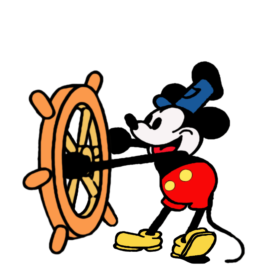 Old Mickey Mouse Logo - Steamboat Willie HQ HD Repainted Mickey Mouse Patch Logo Circle