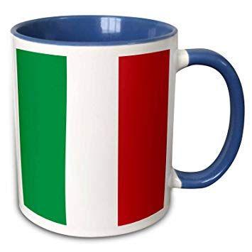 Italian Red White Square Logo - 3DRose InspirationzStore Flags of Italy square