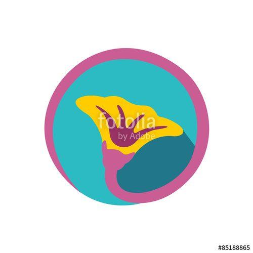 Natural Flower Logo - Flower logo. Natural components symbol.