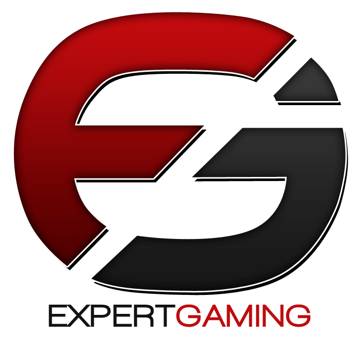 Red and Black Gamer Logo - Expert Gaming