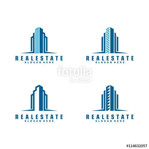 Unique Real Estate Logo - Simple real estate vector logo design, with powerful line and ...