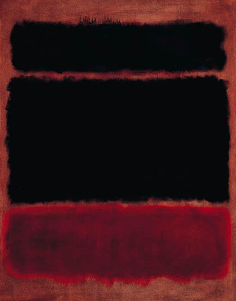 Black and Red Rectangle Logo - Mark Rothko Paintings