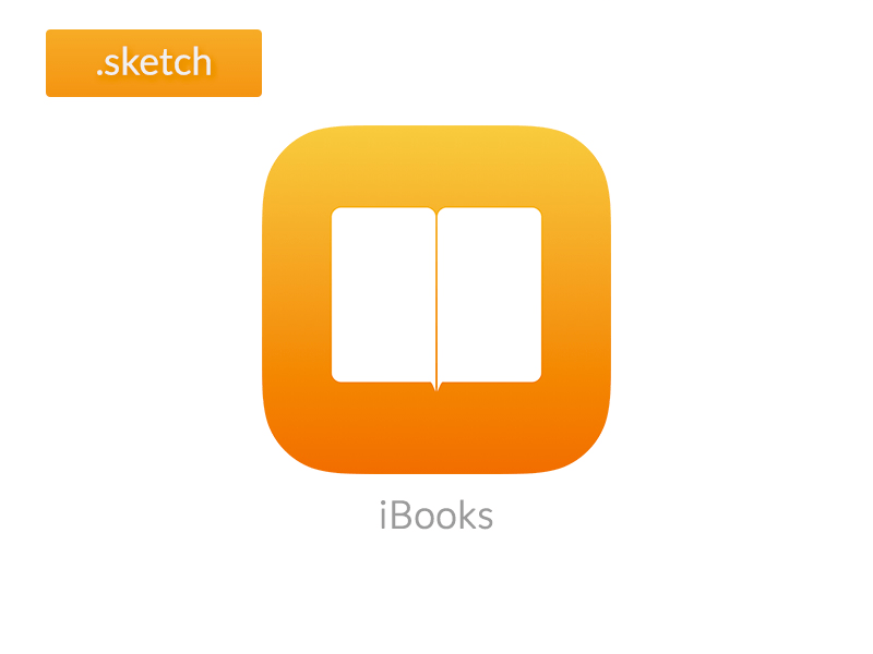 iBooks Logo - Apple iBooks iOS icon Sketch freebie - Download free resource for ...